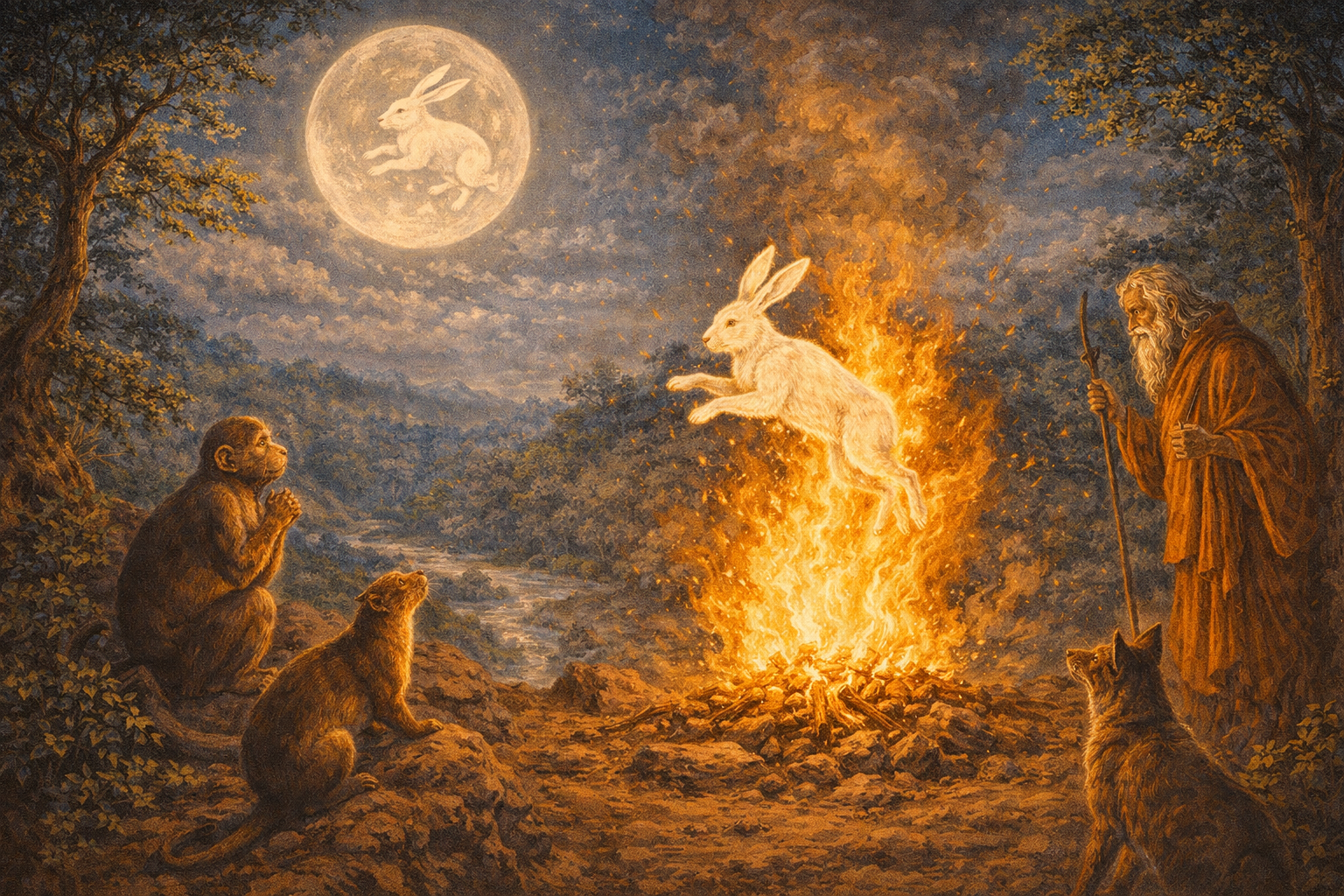 The Hare in the Moon — Sasa Jataka